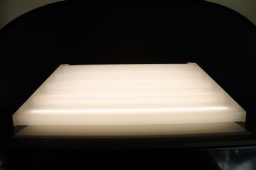 Flaschentreppe 3 Stufen satiniertes Acryl 