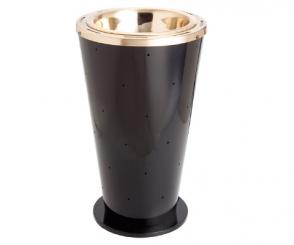 Glas Froster Schwarz mit LED 